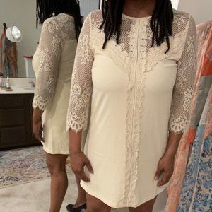 Entro Lace Long Sleeve Dress - Size M